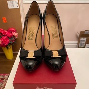Authentic Salvatore Ferragamo Patent heels